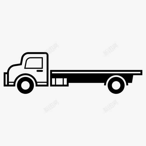 卡车货物交货图标svg_新图网 https://ixintu.com 交货 卡车 拖车 货物 车辆 运输