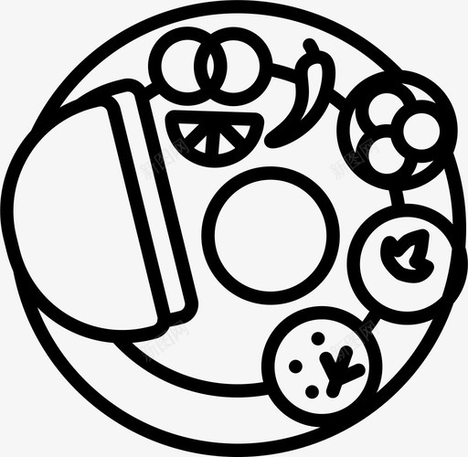 全餐晚餐食物图标svg_新图网 https://ixintu.com 全餐 午餐 印度菜 晚餐 食物 食物类型