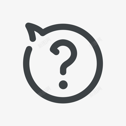 问大家svg_新图网 https://ixintu.com 问大家 填充 单色 简约 圆润