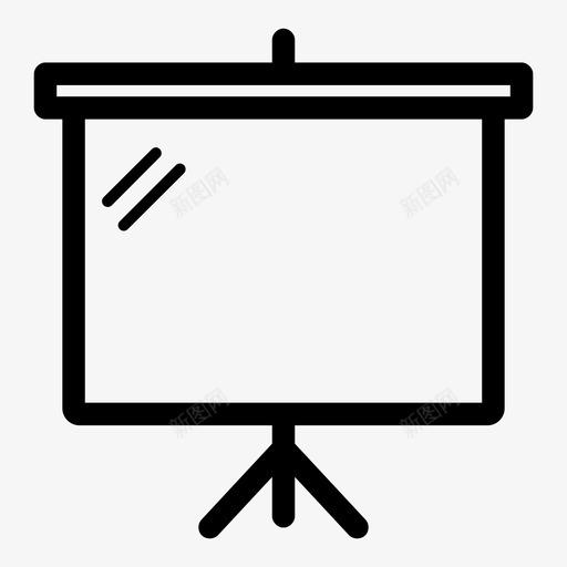 投影屏图标svg_新图网 https://ixintu.com 投影屏