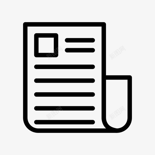 新闻文章发展图标svg_新图网 https://ixintu.com 出版社 发展 报纸 文章 新闻 艺术设计发展线图标