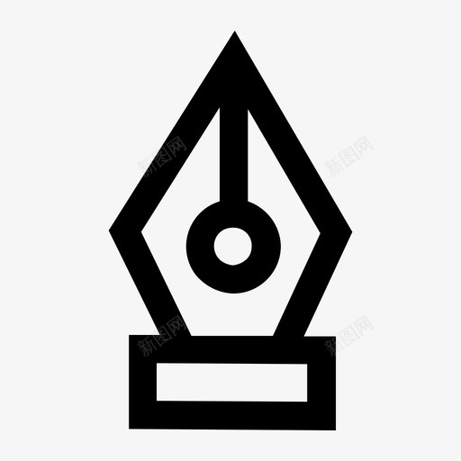 笔尖工具作家图标svg_新图网 https://ixintu.com 作家 写作 工具 笔尖