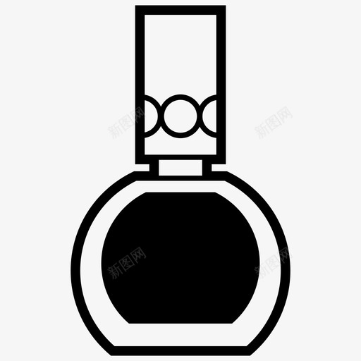 指甲油化妆品美甲图标svg_新图网 https://ixintu.com 化妆品 指甲油 美容 美甲