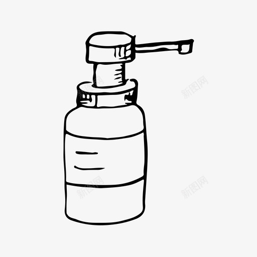 肥皂分配器医疗产品药品图标svg_新图网 https://ixintu.com 医疗产品 治疗 略图图标 肥皂分配器 药品