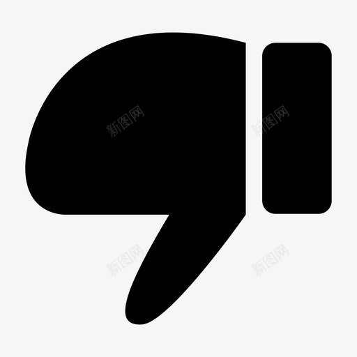 不喜欢手意见图标svg_新图网 https://ixintu.com 不喜欢 分享 大拇指 意见 手 社交媒体