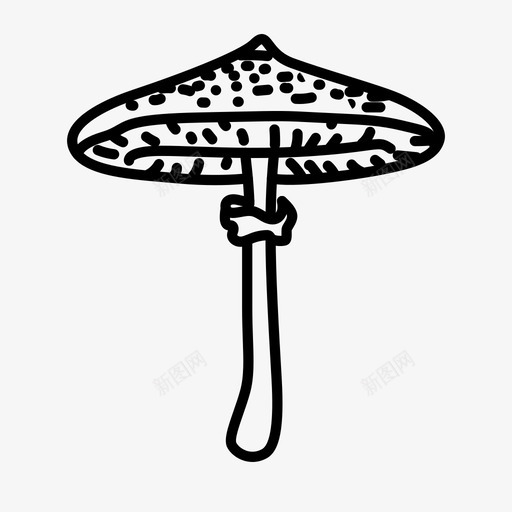 蘑菇食物种植图标svg_新图网 https://ixintu.com 毒药 种植 自然 蘑菇 食物