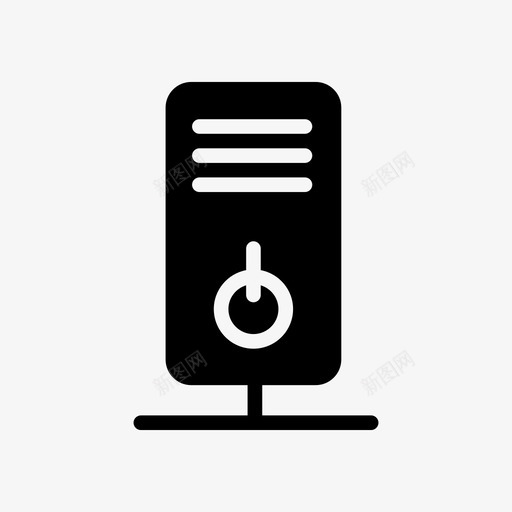 pc桌面主机图标svg_新图网 https://ixintu.com pc 主机 共享 桌面 网络 网络共享字形图标
