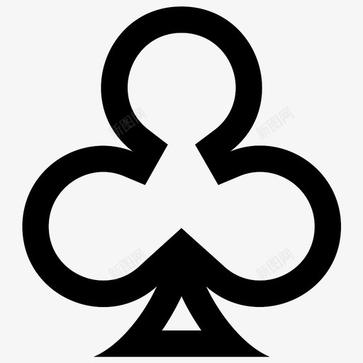 俱乐部卡黑杰克扑克牌图标svg_新图网 https://ixintu.com 俱乐部卡 扑克 扑克牌 西装卡 黑杰克