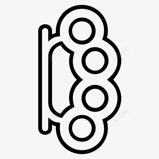 武器符空手道图标svg_新图网 https://ixintu.com 双节棍 忍者 武器 空手道 符