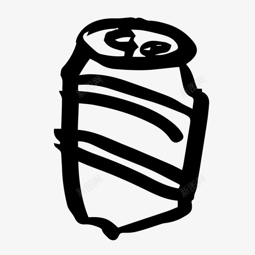 啤酒罐酒饮料图标svg_新图网 https://ixintu.com 啤酒罐 手绘酒 酒 饮料