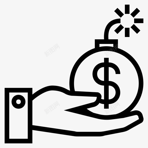 糟糕的生意失败的生意危险的生意图标svg_新图网 https://ixintu.com 危险的生意 失败的生意 糟糕的生意