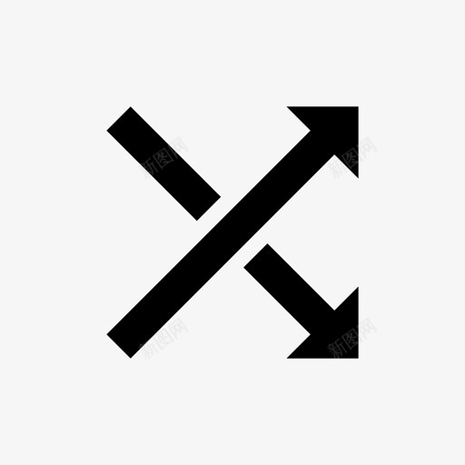 随机播放列表多媒体图标svg_新图网 https://ixintu.com 列表 多媒体 多媒体图标 播放 曲目 随机播放