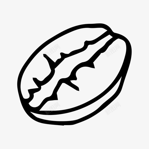 咖啡豆咖啡手绘图标svg_新图网 https://ixintu.com 咖啡 咖啡豆 手绘 素描