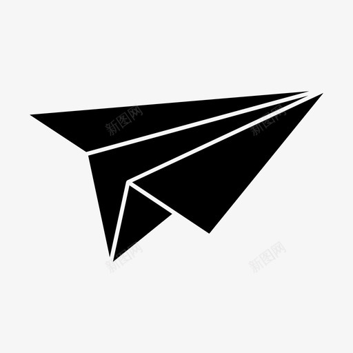 纸平面箭头单击图标svg_新图网 https://ixintu.com 光标 单击 发送 消息 箭头 纸平面