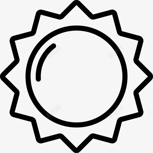 太阳复活节春天图标svg_新图网 https://ixintu.com 复活节 天气 太阳 春天 春天的轮廓