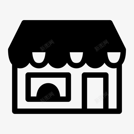 商店大楼咖啡厅图标svg_新图网 https://ixintu.com 咖啡厅 商店 大楼 餐厅