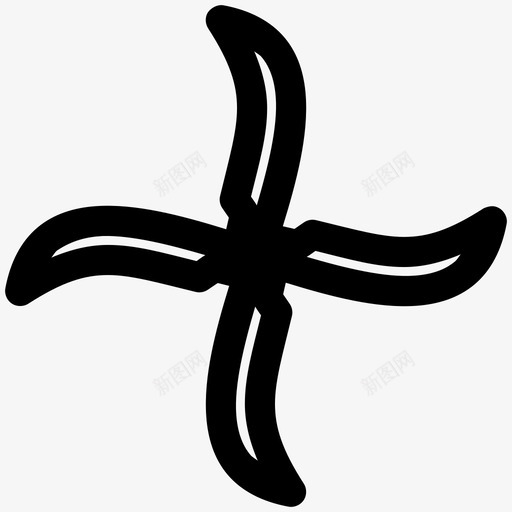 shurikenfumashurikenninja图标svg_新图网 https://ixintu.com fumashuriken ninja ninjastar shuriken 投掷 武器