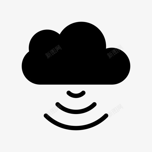 云数据库开发图标svg_新图网 https://ixintu.com 云 信号 开发 数据库 无线 艺术设计开发字形图标