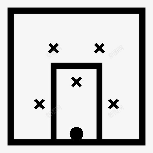 区域防守篮球球场图标svg_新图网 https://ixintu.com 区域防守 战略 球场 篮球 篮球区域防守