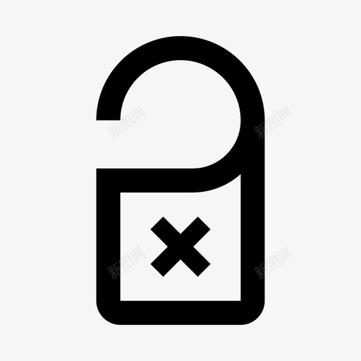 请勿打扰十字门图标svg_新图网 https://ixintu.com 十字 旅行2 标签 线路 请勿打扰 门