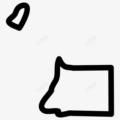 赤道几内亚非洲国家地图图标svg_新图网 https://ixintu.com 赤道几内亚 非洲国家地图