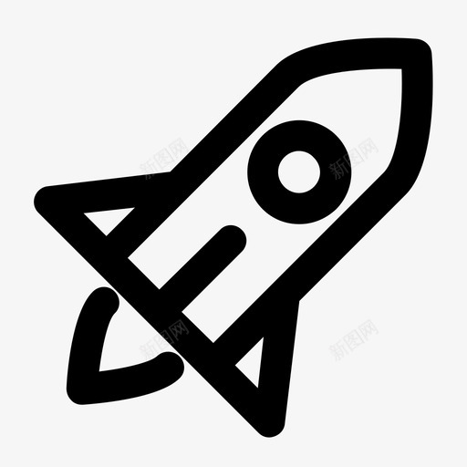 火箭飞行飞天图标svg_新图网 https://ixintu.com 太空 火箭 飞天 飞行