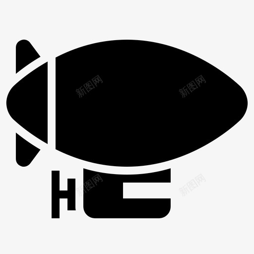 飞艇空中飞艇飞行图标svg_新图网 https://ixintu.com 空中飞艇 飞艇 飞行