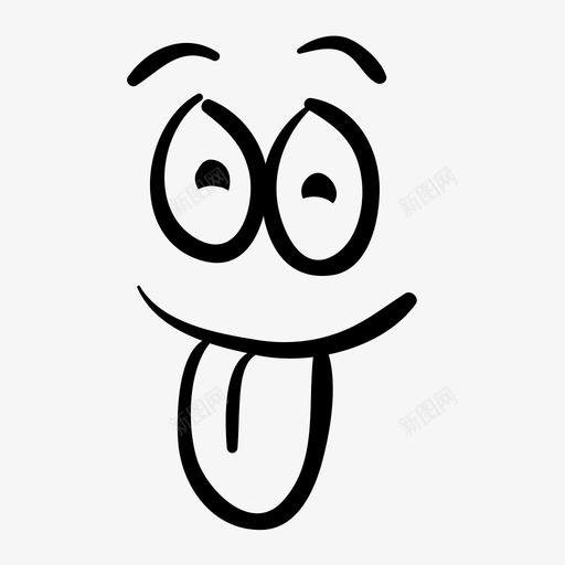 表情-调皮2svg_新图网 https://ixintu.com 表情-调皮2