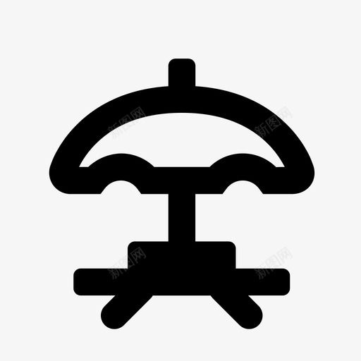 露台海滩雨伞图标svg_新图网 https://ixintu.com 海滩 雨伞 露台