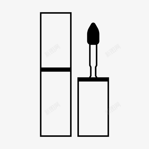 化妆品美容唇彩图标svg_新图网 https://ixintu.com 化妆 化妆品 唇彩 唇膏 美容