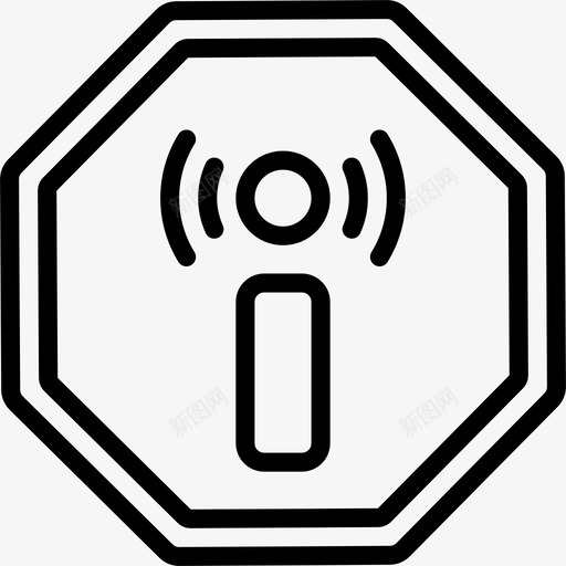 非电离辐射电离安全图标svg_新图网 https://ixintu.com 健康安全大纲 安全 标志 电离 非电离辐射