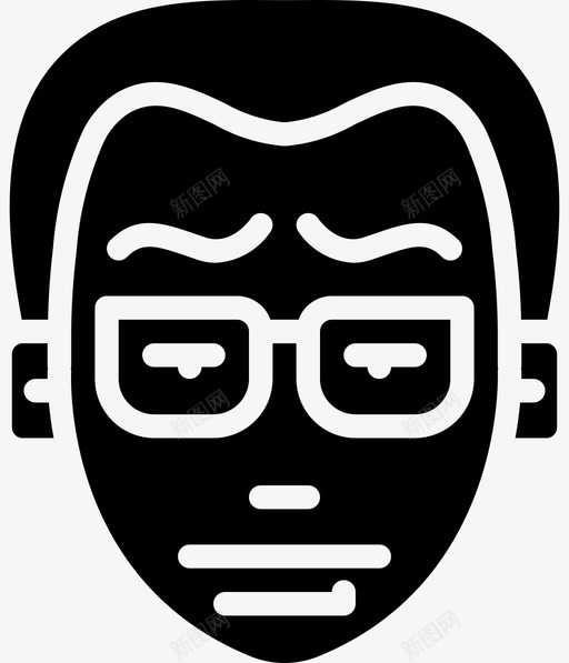 光头头像男图标svg_新图网 https://ixintu.com 个人资料 光头 头像 头像实心 用户 男