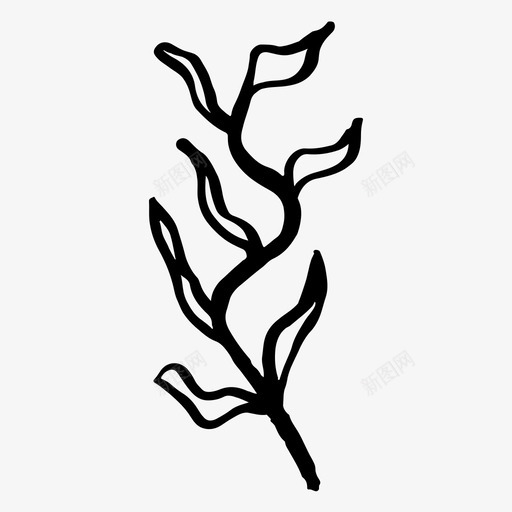 植物自然海洋图标svg_新图网 https://ixintu.com 植物 海洋 海藻 自然