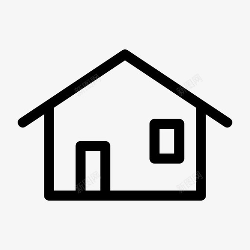 家小屋房子图标svg_新图网 https://ixintu.com 住房 家 小屋 居住空间 房子