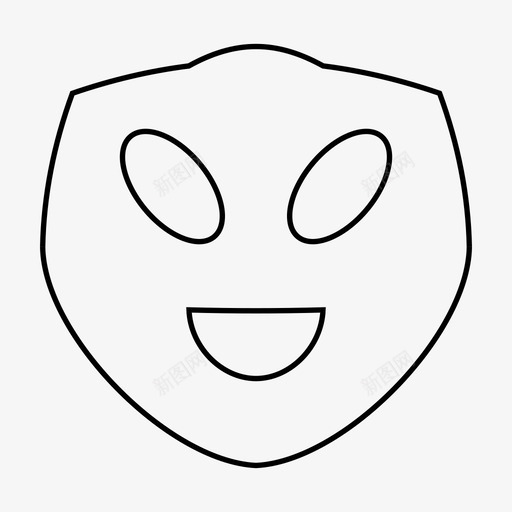 面具幽灵邪恶图标svg_新图网 https://ixintu.com 幽灵 怪异 诡异 邪恶 面具