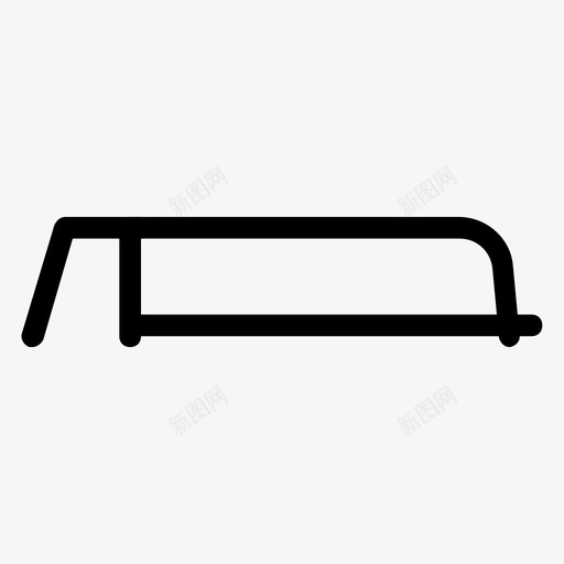 钢锯木匠切割图标svg_新图网 https://ixintu.com 切割 工作 工具 建筑 手工 木匠 钢锯