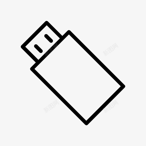 pendrive数据存储存储驱动器图标svg_新图网 https://ixintu.com pendrive usb 基本图标 存储驱动器 数据存储