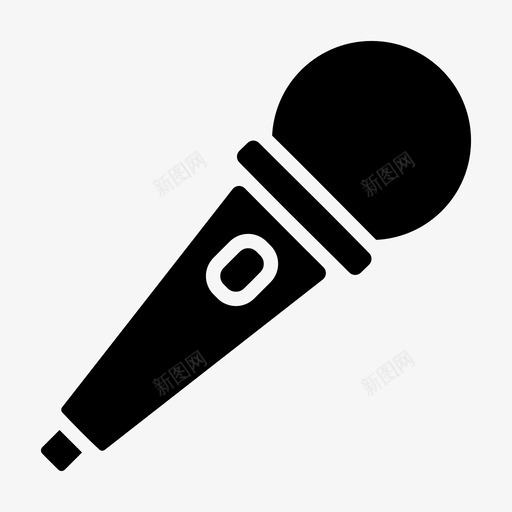 麦克风主持人演讲图标svg_新图网 https://ixintu.com 主持人 教育 演讲 麦克风