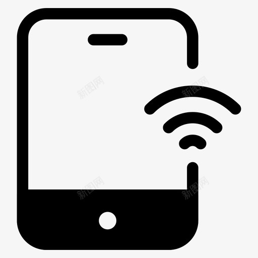 平板电脑wifi连接技术图标svg_新图网 https://ixintu.com 平板电脑wifi连接 技术