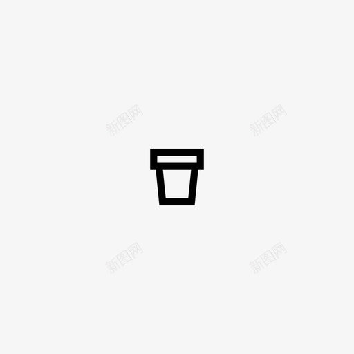 盆桶园艺图标svg_新图网 https://ixintu.com 园林 园艺 桶 盆 简约主义者概述 花盆