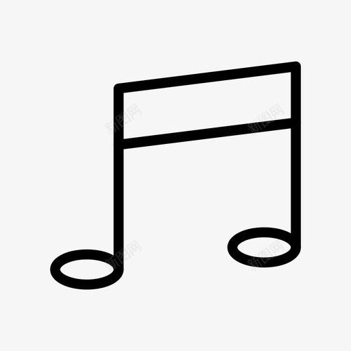 音乐庆祝旋律图标svg_新图网 https://ixintu.com mp3 庆祝 新年线图标 旋律 歌曲 音乐