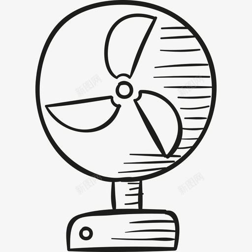 书桌通风机家居用品图标svg_新图网 https://ixintu.com 书桌通风机 家居用品