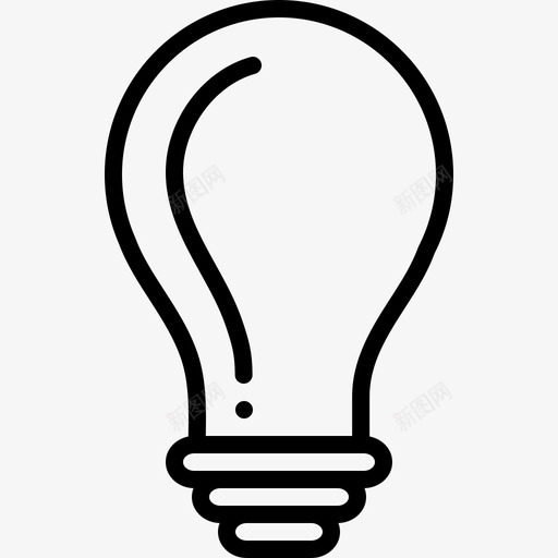 灯泡能量灯图标svg_新图网 https://ixintu.com 灯 灯泡 能量