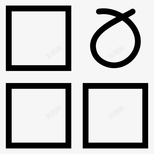 检查表复选框选项图标svg_新图网 https://ixintu.com 复选框 大纲业务图标集4 检查表 测试表格 选项 问卷