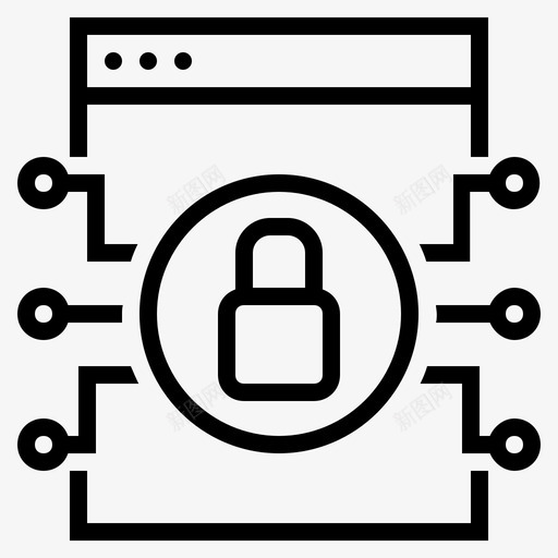 安全网站互联网安全在线安全图标svg_新图网 https://ixintu.com 互联网安全 在线安全 安全浏览 安全网站 网络安全
