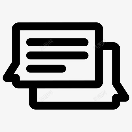 聊天对话论坛图标svg_新图网 https://ixintu.com 对话 留言 网络界面 聊天 论坛 说话