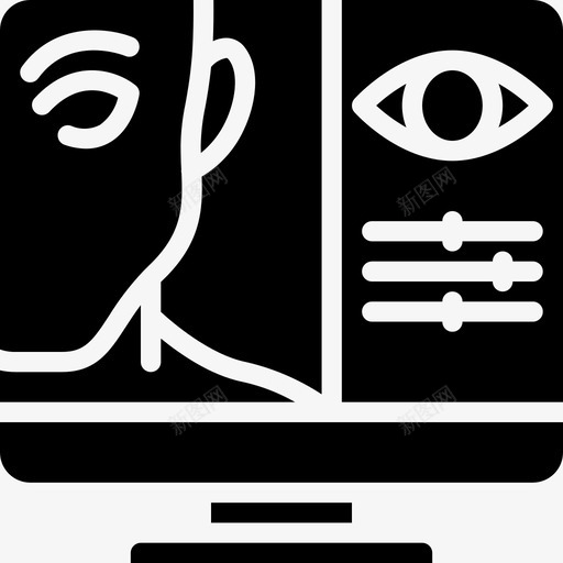 滑块红眼编辑增强图标svg_新图网 https://ixintu.com 图像 图像增强实体 增强 滑块红眼 编辑