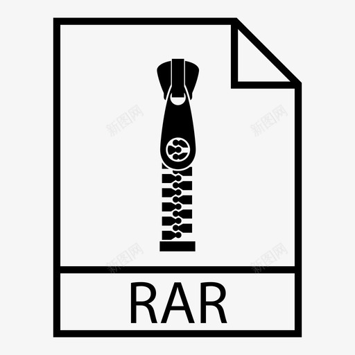 压缩文件存档压缩图标svg_新图网 https://ixintu.com rar 压缩 压缩文件 存档 文件类型 文档格式