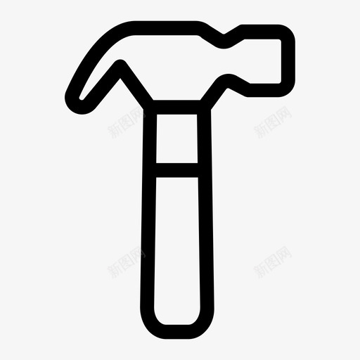 锤子工具工人图标svg_新图网 https://ixintu.com 工人 工具 锤子