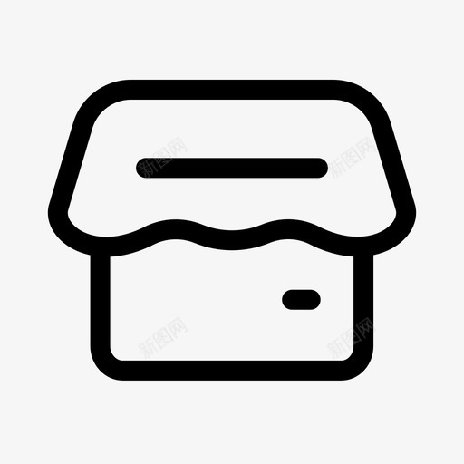 房间房子商店图标svg_新图网 https://ixintu.com 商店 房子 房间 线路全套 超市